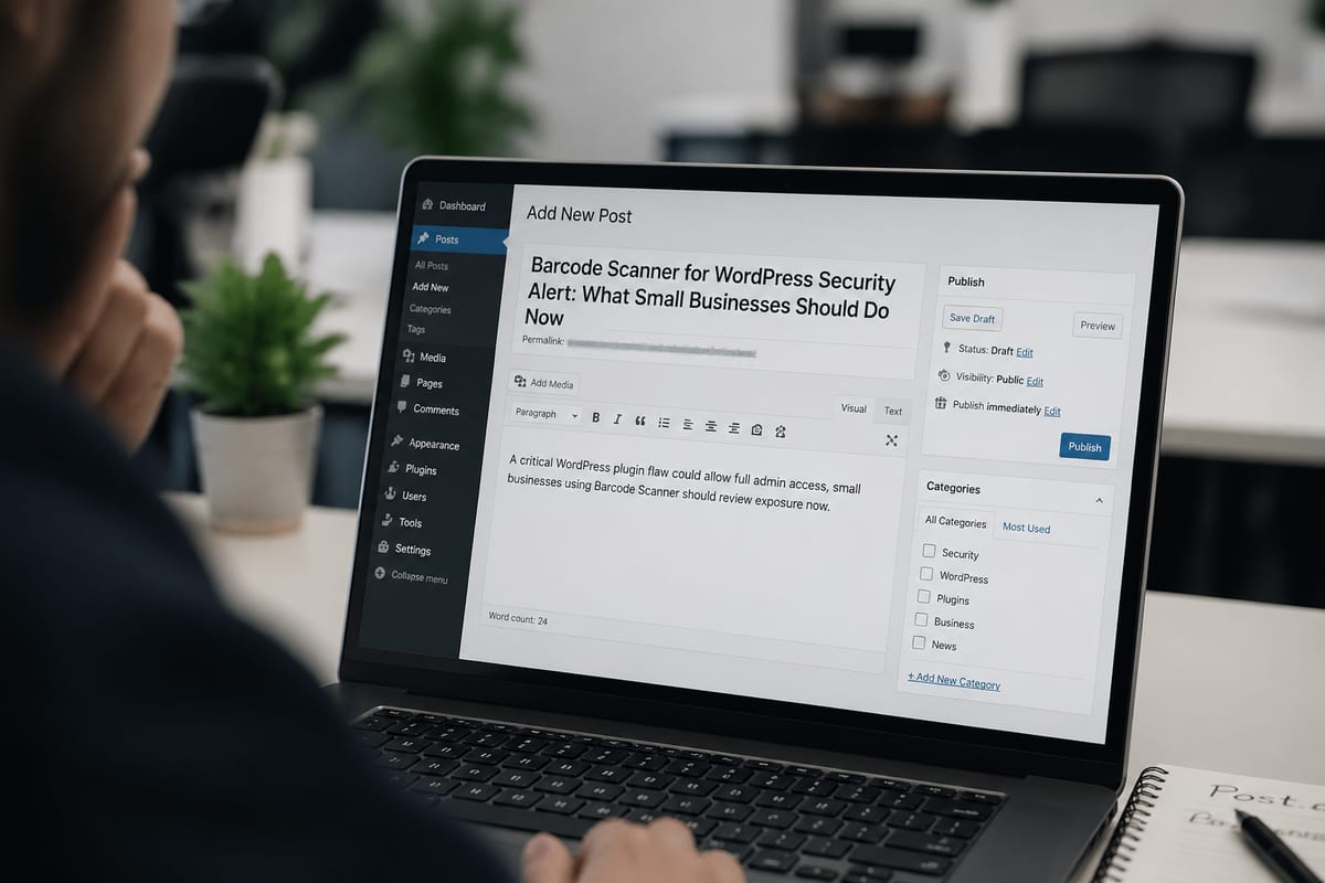 WordPress Barcode Scanner Security Update