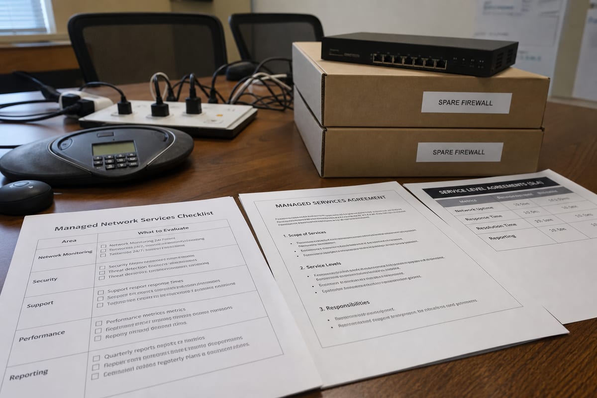 Learn how to evaluate managed network services with a practical checklist that helps your business improve uptime, security, and support.